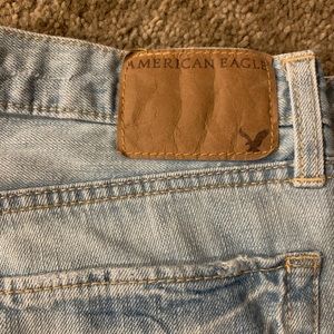 American eagle men’s light wash bootcut jeans